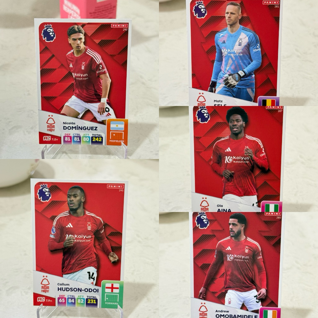 kartu bola panini adrenalyn xl nottingham forest