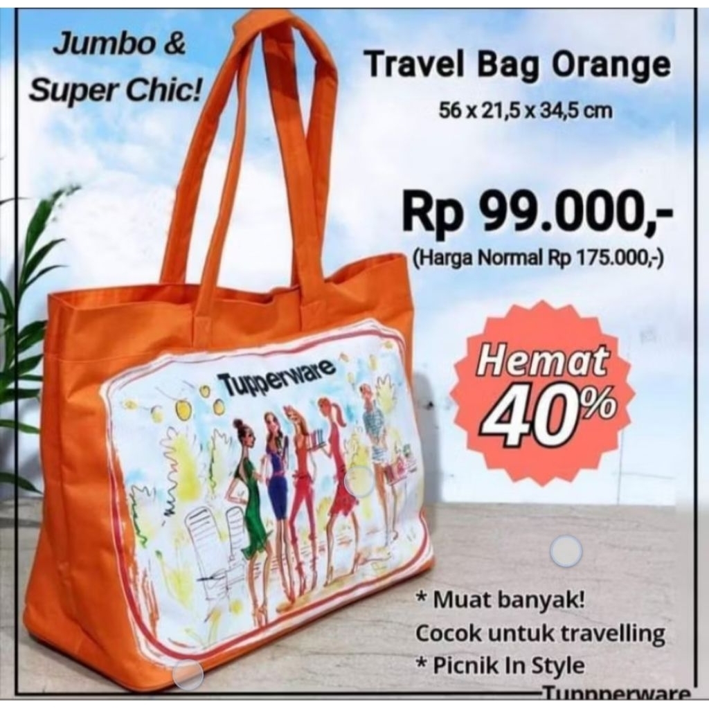 Tas Travel Tupperware