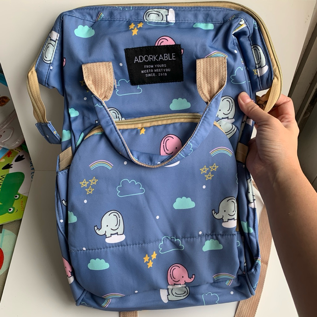 (PRELOVED) tas bayi ransel diaper bag tas asi mama ibu busui