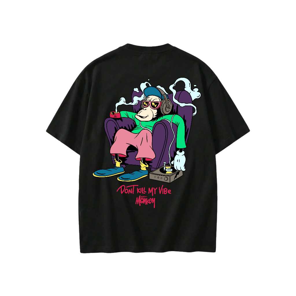 Market Monkey Kaos Pria Music Club Cotton Combed 20s
