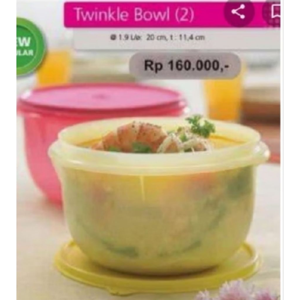 'Twinkle Bowl' Tupperware