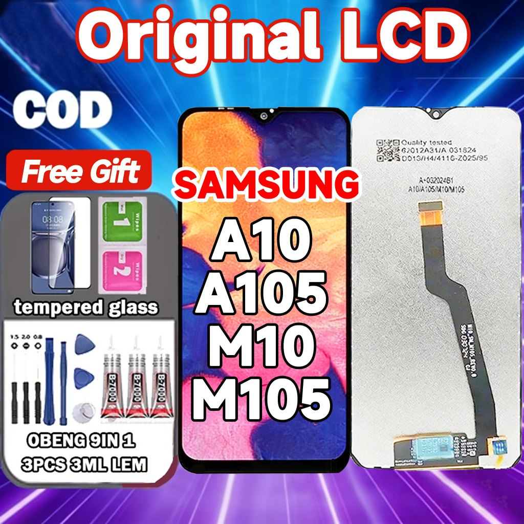 Original LCD Samsung GALAXY A10/A105/M10/M105  Touchscreen hp ori asli Fullset Layar Touchscreen