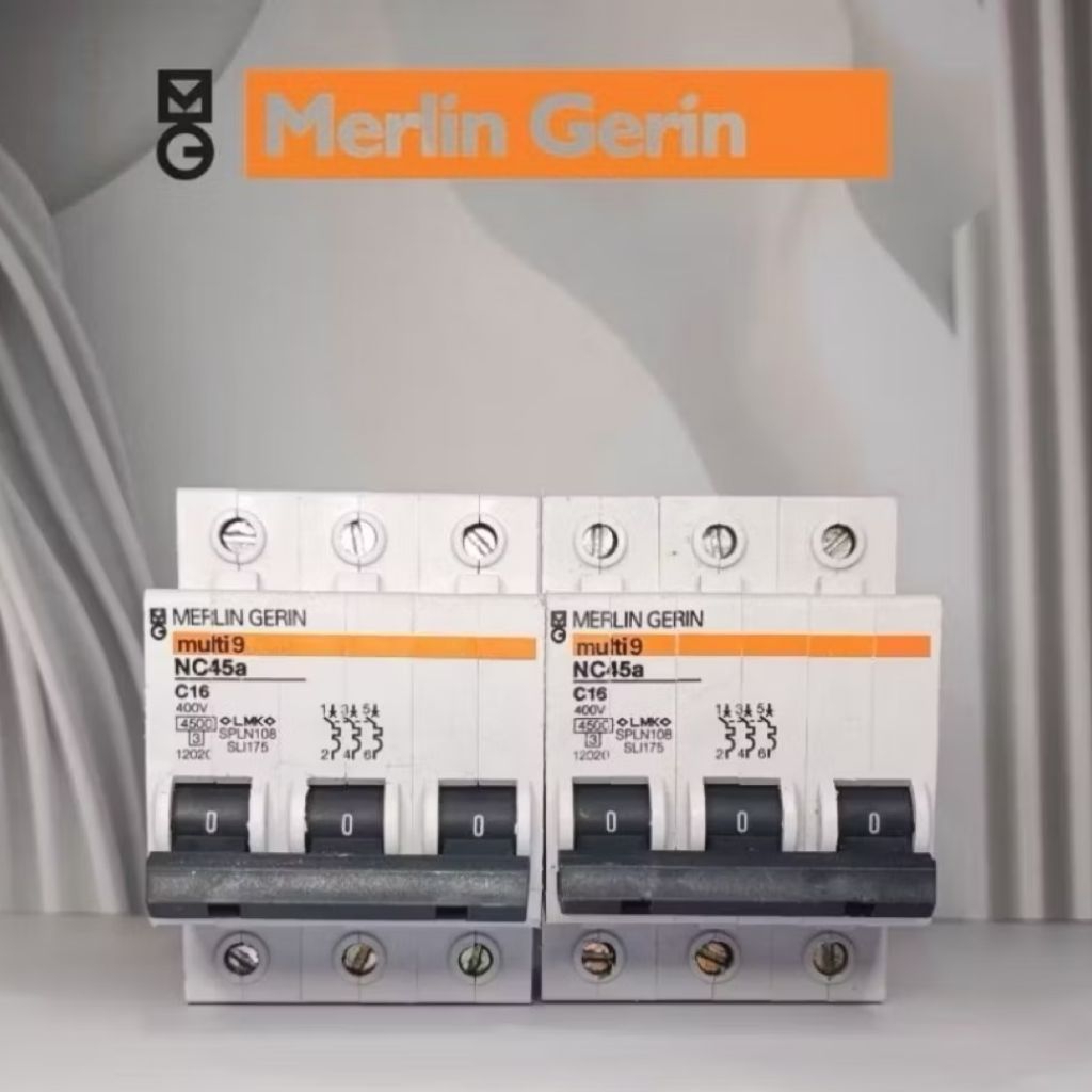 MCB Merlin gerin 3phsa 6a-50a