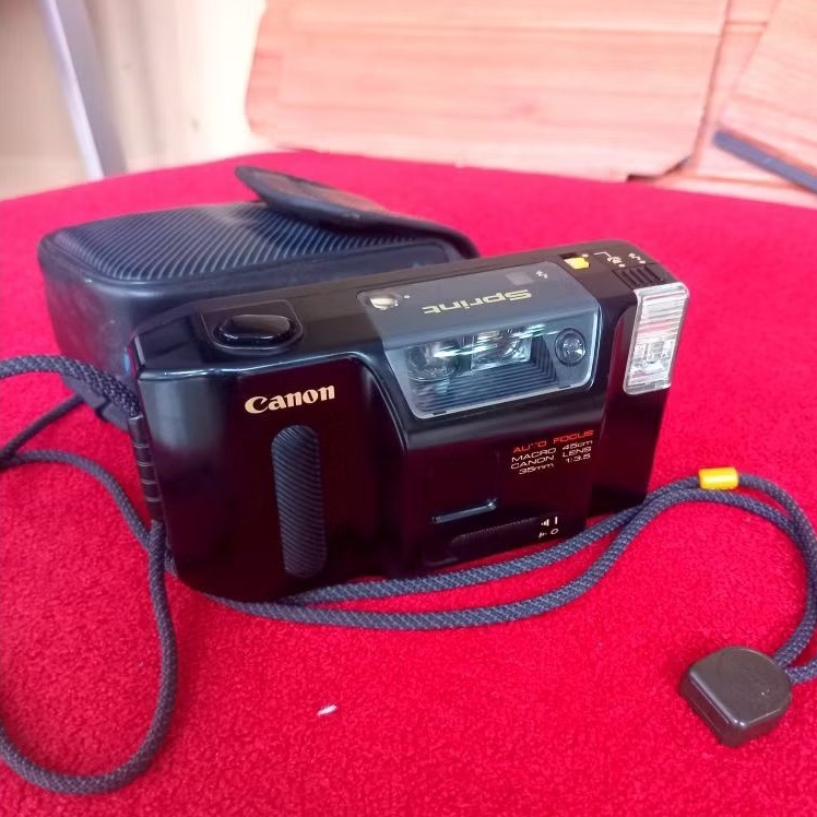 Kamera Analog Vintage Canon Sprint Auto Focus Macro 45cm Canon Lens 35mm 1:3.5 Rare Item Normal