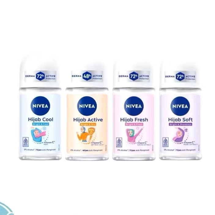 Nivea Deodorant Roll On Women 50ml - Nivea Hijab Soft Nivea Hijab Fresh