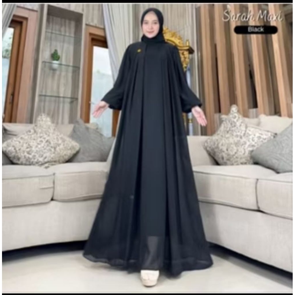 ALISHA DRES TERBARU BAHAN CERUTY BABYDOL GAMIS JUMBO GAMIS MURAH GAMIS POLOS
