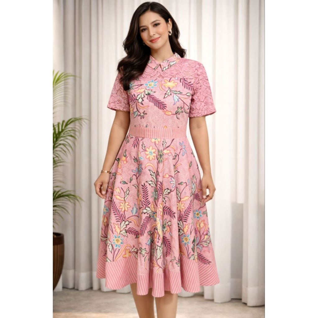 Dress Batik Wanita Banyak Model | Midi Maxi Batik Variasi Terbaru | Baju Batik Casual Formal Kondang