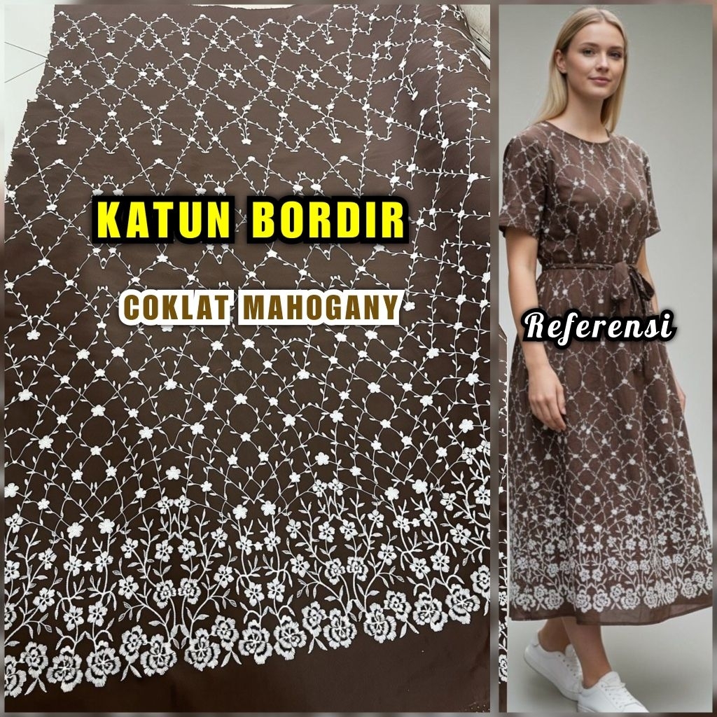 Kain KATUN BORDIR Cotton Embroidery Katun Halus Premium