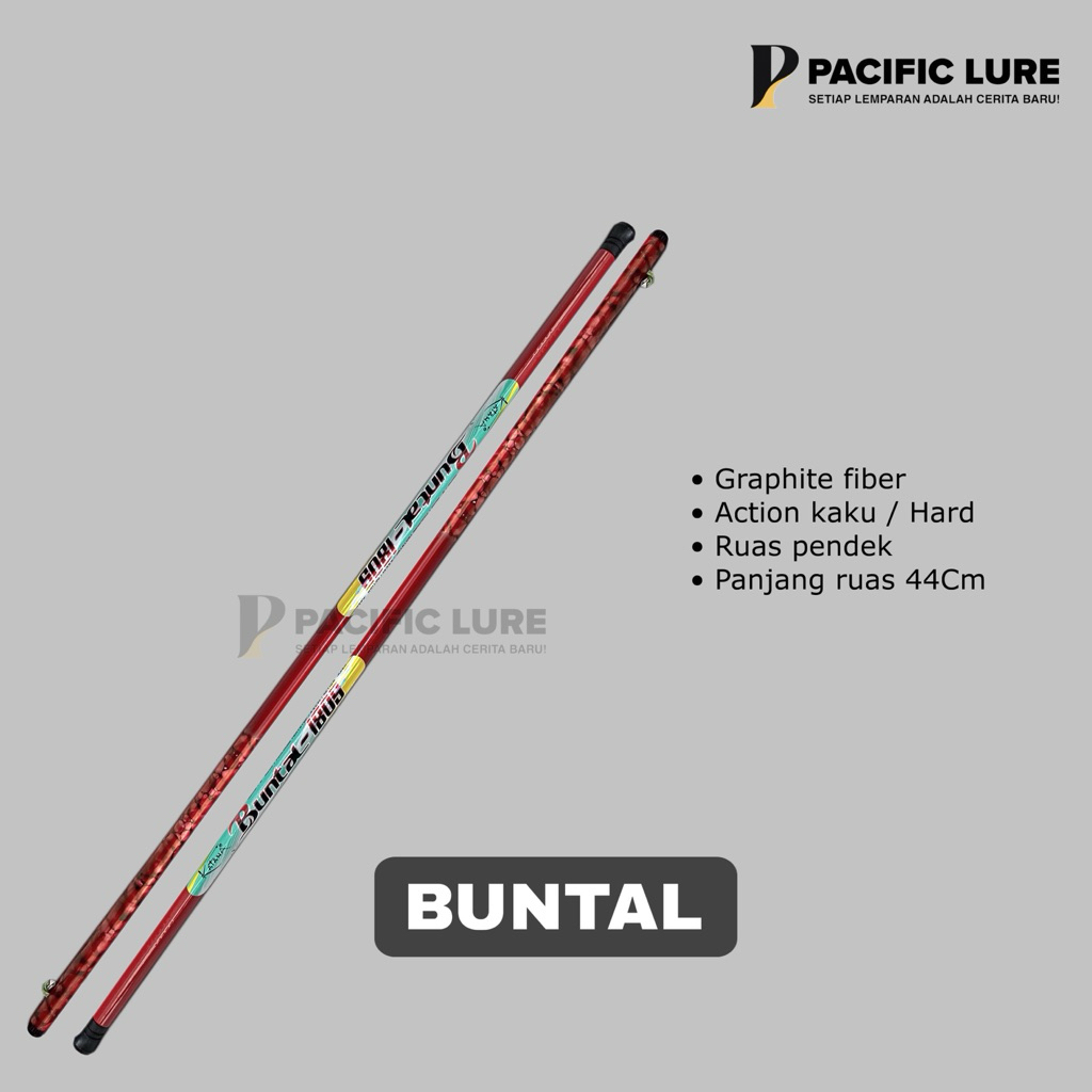 TEGEK KATANA BUNTAL FIBER RINGAN LENTUR 180-210CM