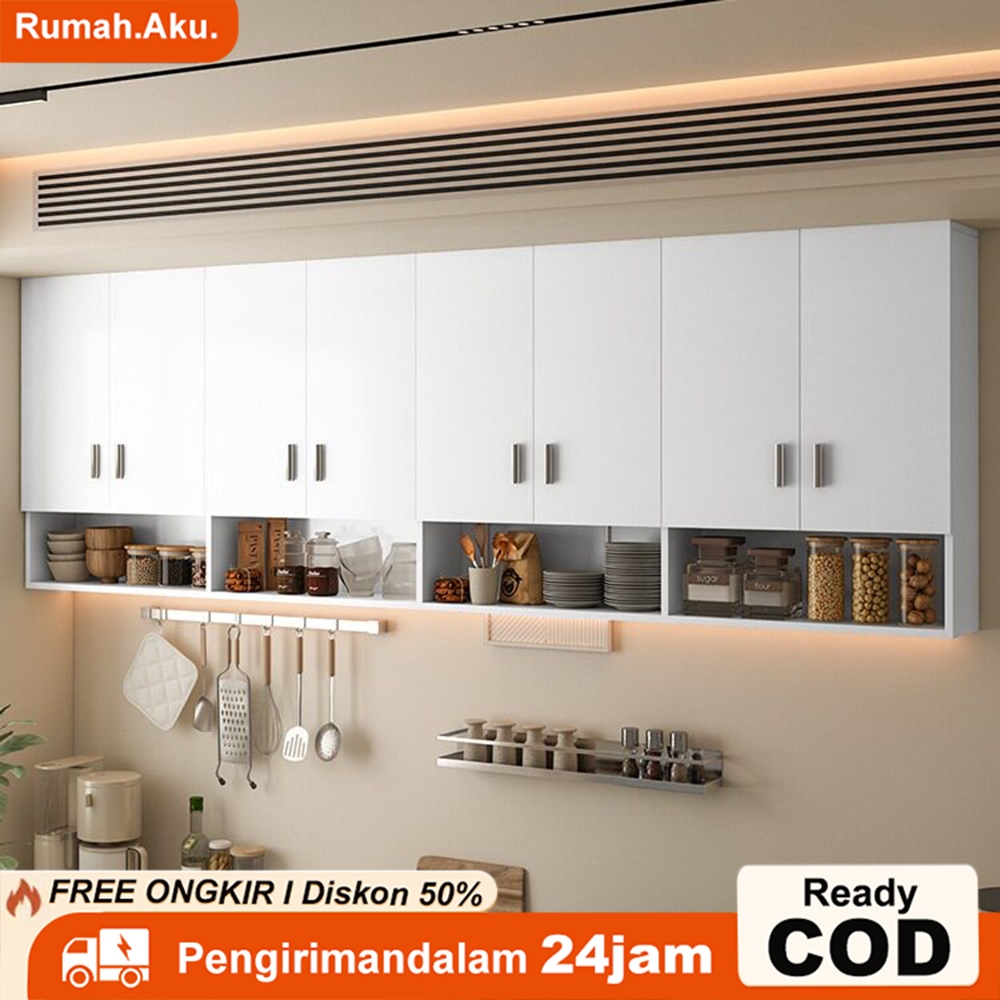Ra Kitchen Set Rak dinding 4 Pintu/Lemari gantung/Lemari dapur/Lemari Kabinet/Rak dapur