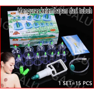 GAGALU Alat bekam/Kop Bekam Untuk Terapi Kesehatan/Alat Kop Angin Isi 12 /Hilangkan kelembapan Alat 