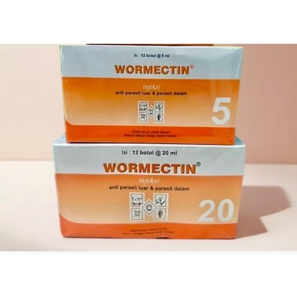 Wormectin injek 5ml obat hewan-obat parasit luar dan dalam pada ternak