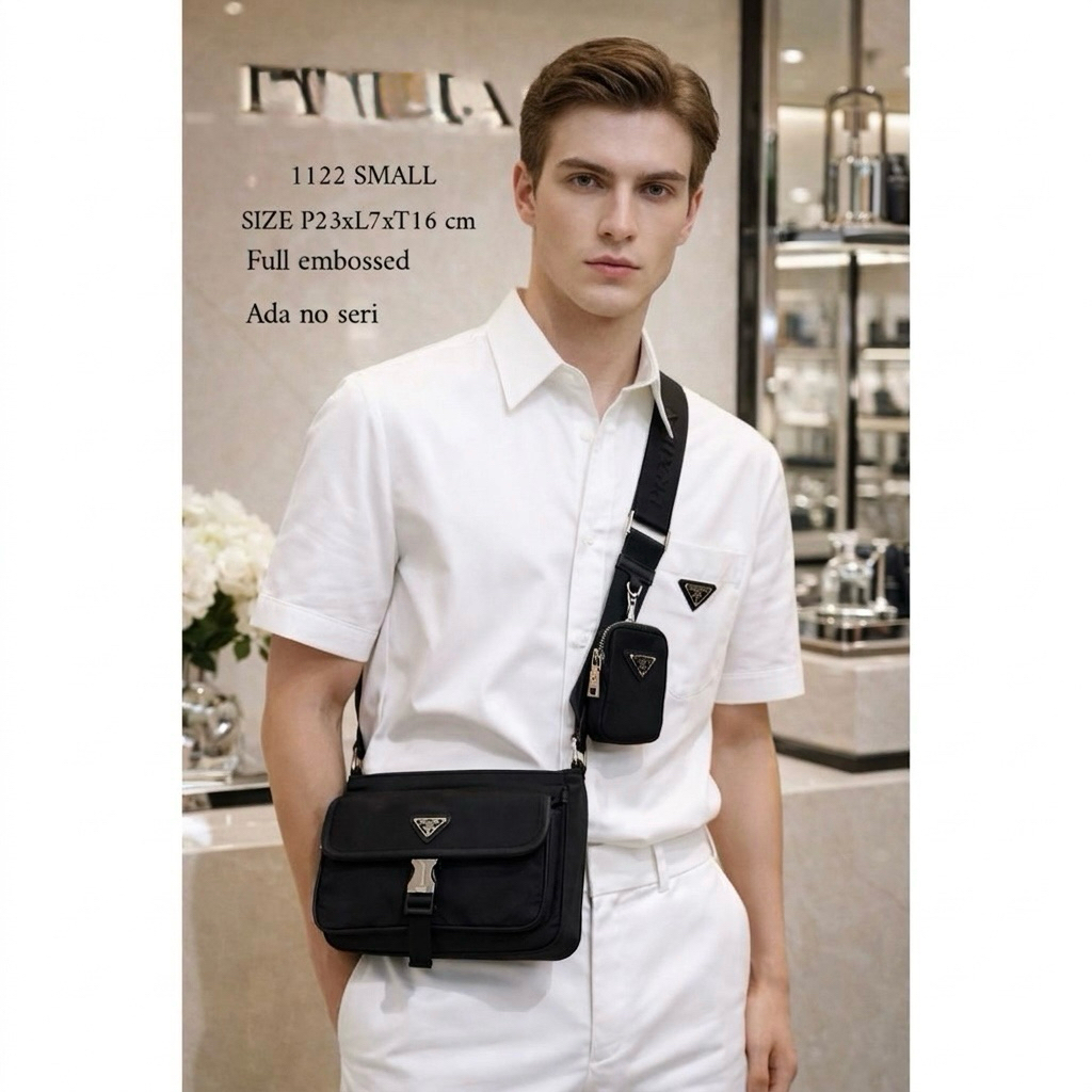 BRISTE VILT FULL EMBOSSED + ADA NO SERI + VIP PLATINUM SLING BAG PRD 1122 SMALL