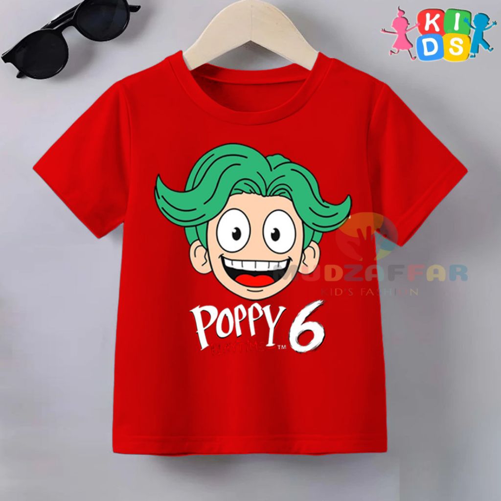 BAJU KAOS ANAK POPPY PLAYTIME RORY REDCAPE KAOS ANAK POPPY PLAYTIME 6