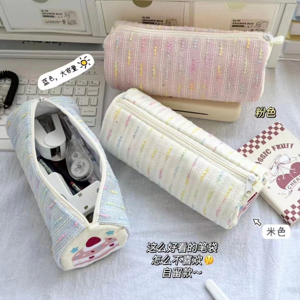 KIKARU.ID - TEMPAT PENSIL PUFFY model korea pastel Cantik empuk pensil case pouch multifungsi lucu s