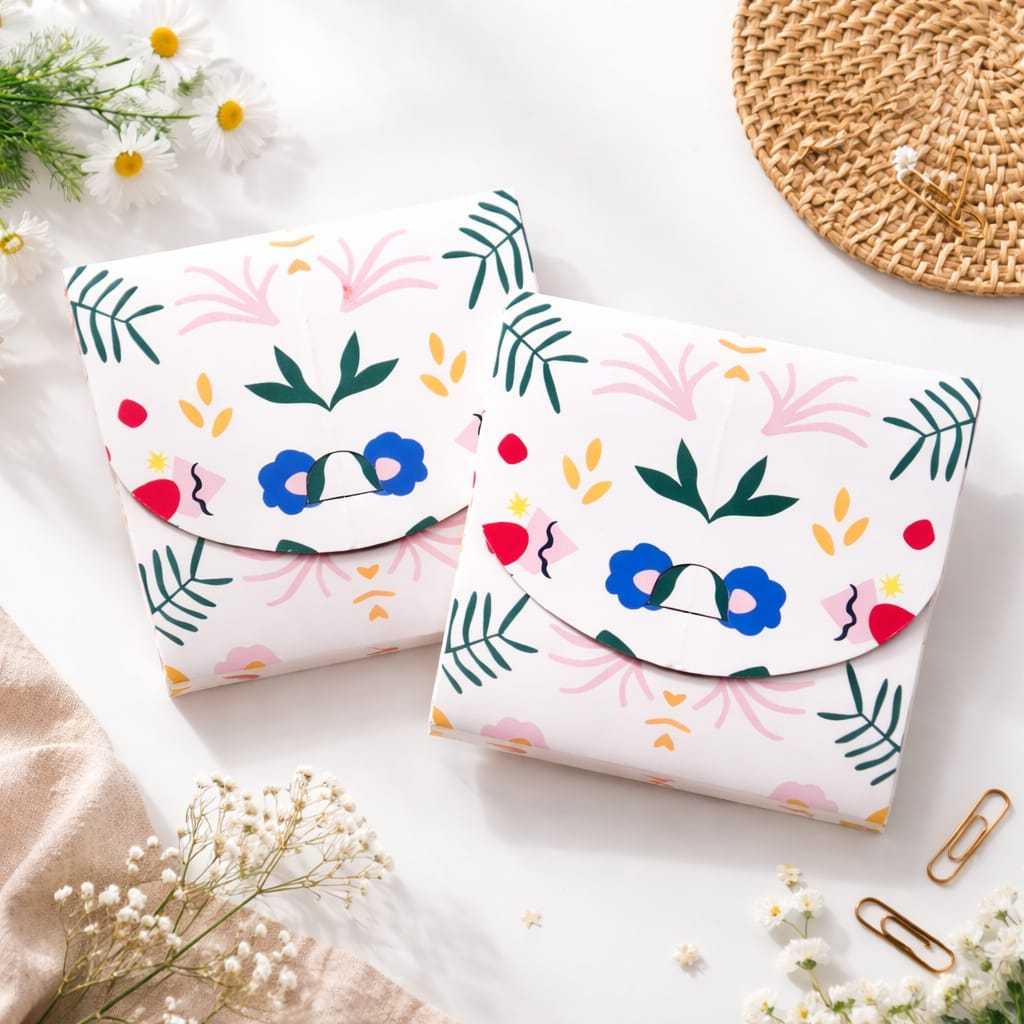BOX HIJAB SQUARE BOX HIJAB MOTIF PACKAGING HIJAB AESTHETIC MOTIF