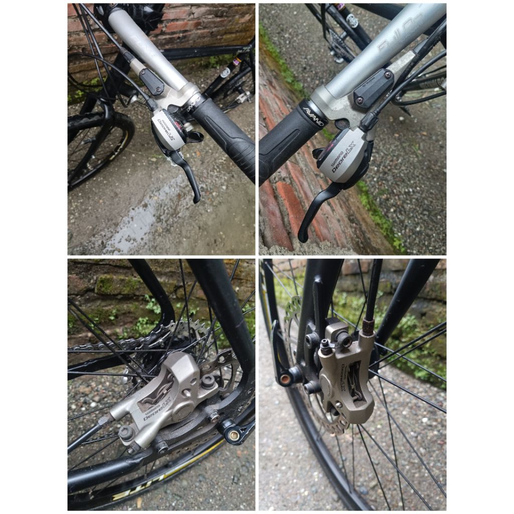 Brake Shifter Hidrolik dan Caliper Shimano Deore LX BR-M585 3x9 speed made in Japan shifter tabok
