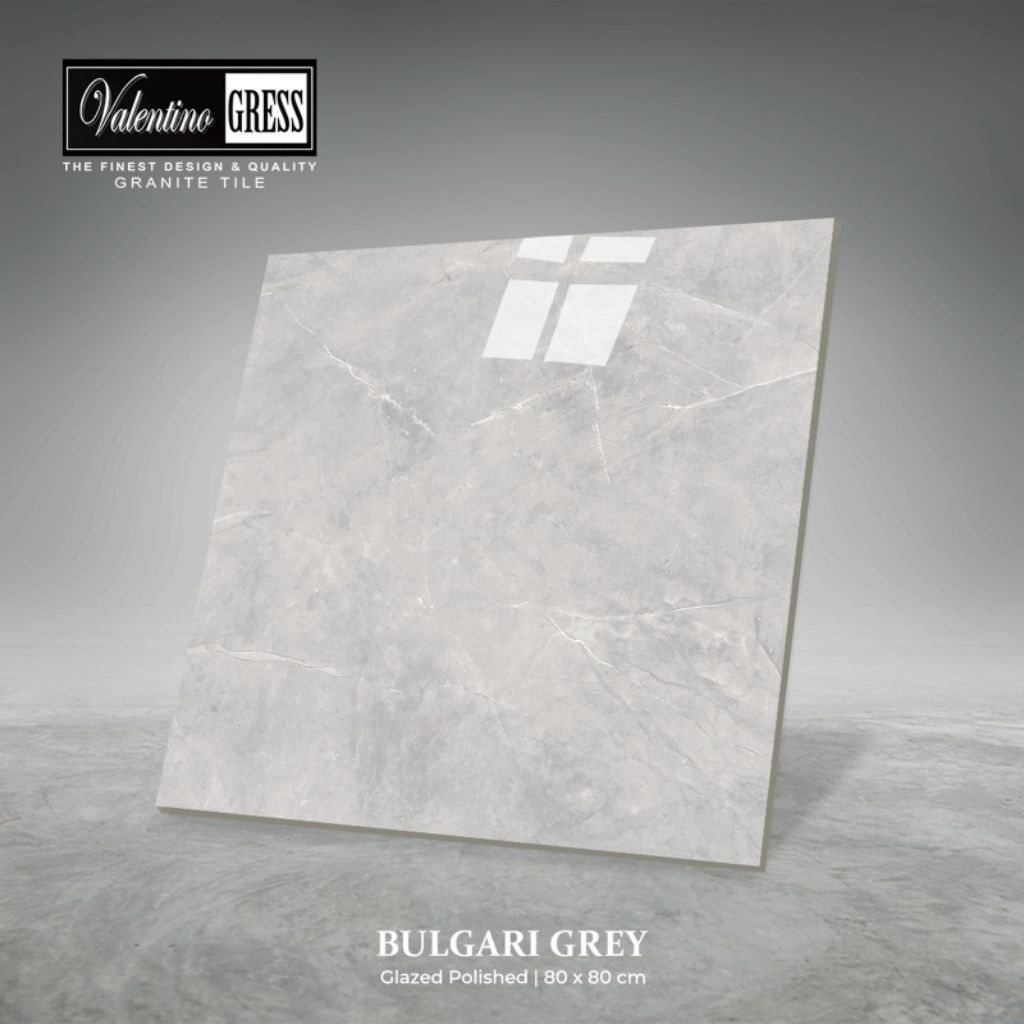 Granit 80x80 Valentino Gress Bulgari Grey | Glazed Polish