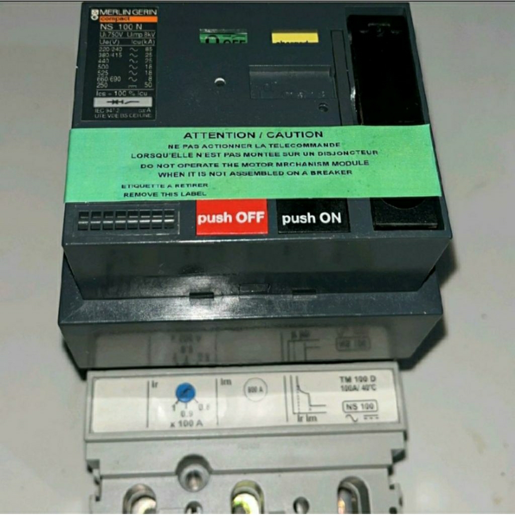mccb Merlin+motorized 3p ns 100N komplit