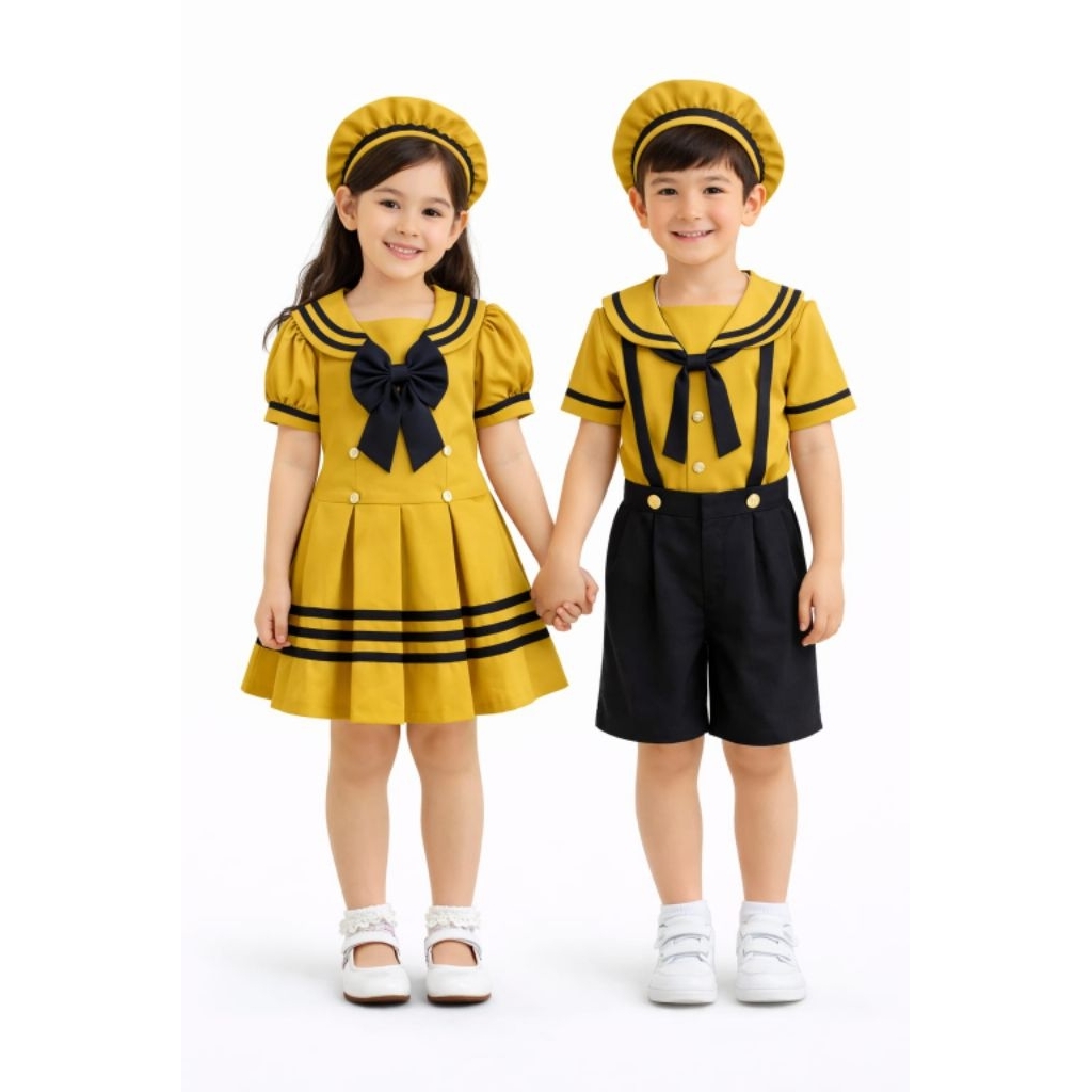 BAJUANAKUNIK / KOSTUM SAILOR / BAJU PELAUT ANAK / DRESS ANAK / DRESS SAILOR / KOSTUM KARNAVAL / KOST