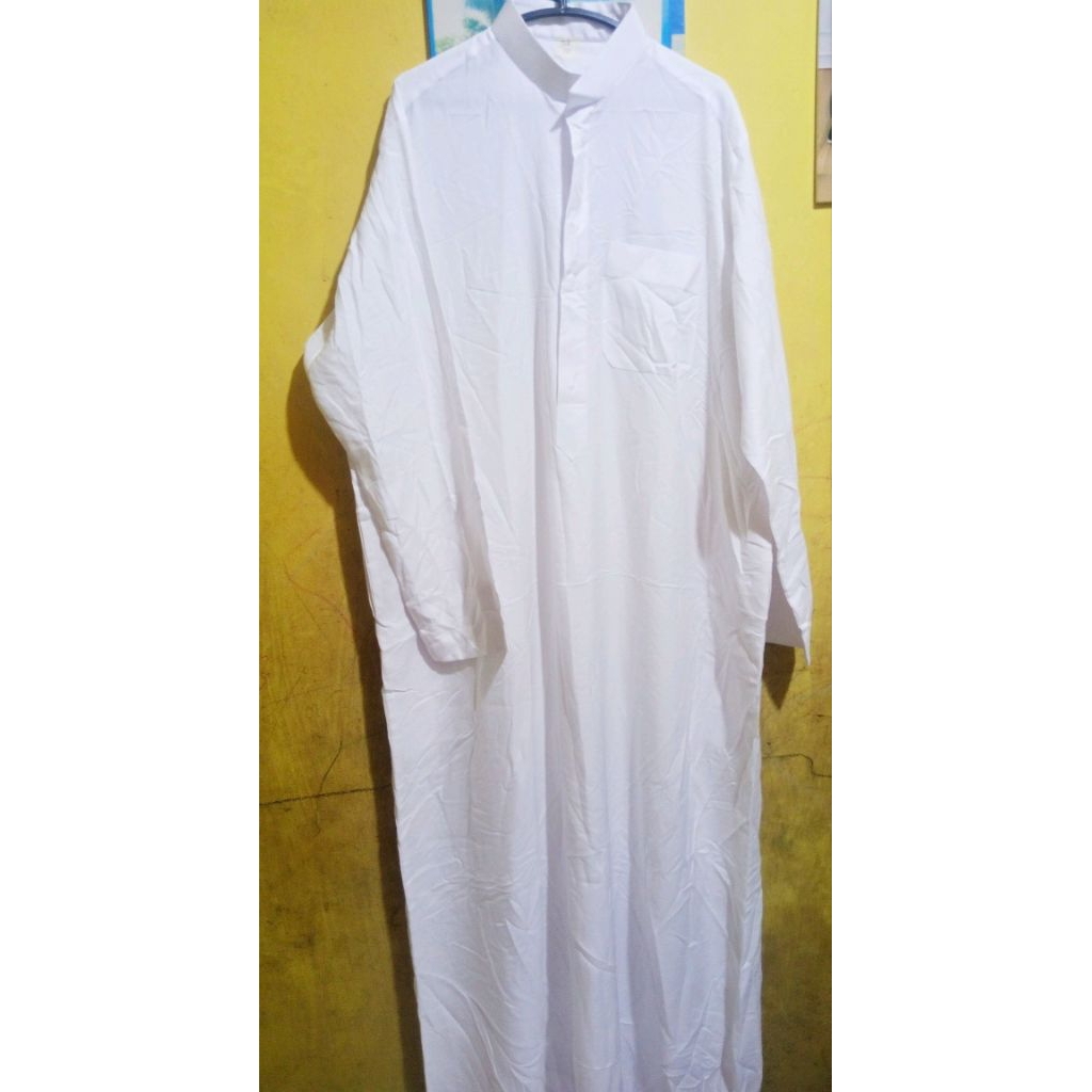 (PL) Jubah Pria Tangan Panjang Gamis Pria Jumbo Gamis Pria Tangan Panjang