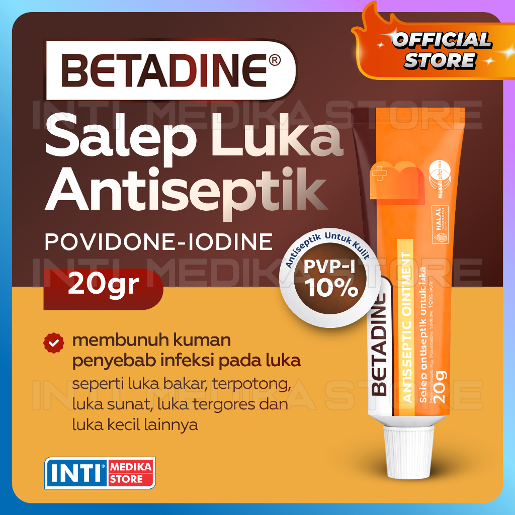 BETADINE - Antiseptic Ointment | Salep Antiseptik Luka | Salep Luka