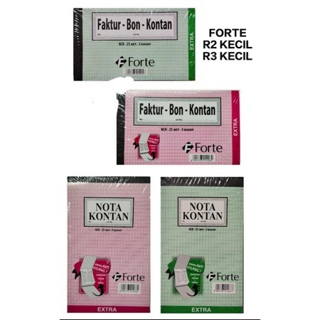 (1 pcs) Bon faktur forte rangkap 1 | 2 | 3