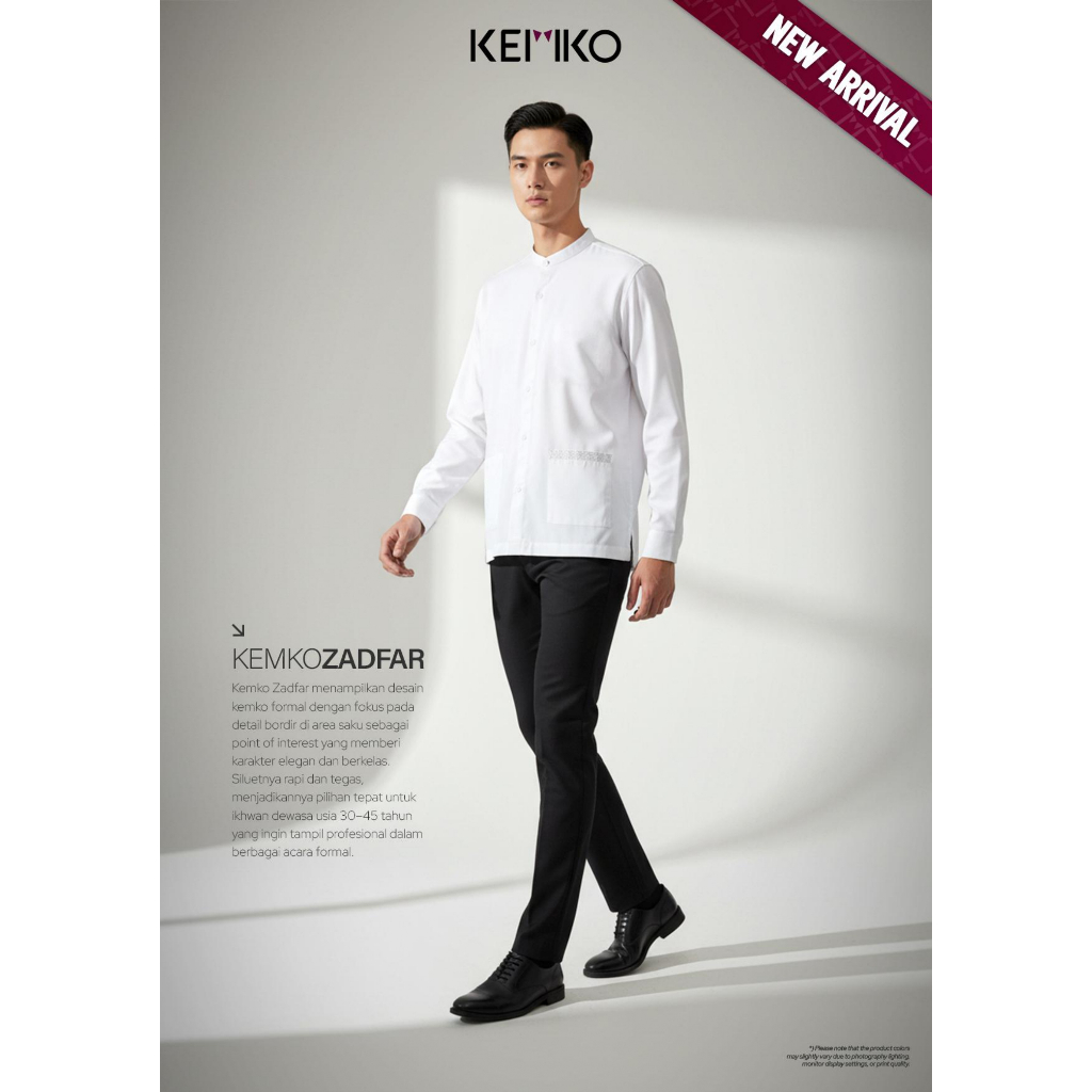 Kemko Zadfar |Kemko Lengan Panjang | Kemeja Lengan Panjang | Koko Lengan Panjang | Koko Rabbani [Ori