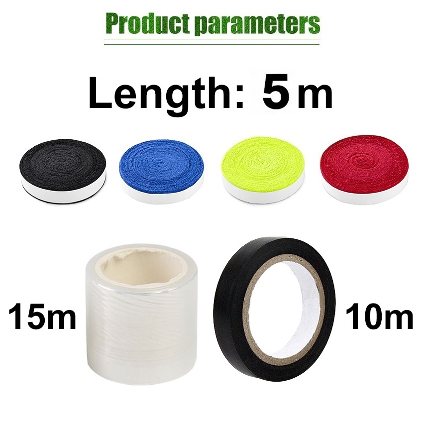 5M Grip Handuk Bulutangkis Badminton Grip Handuk Tenis / Tennis-Grip Joran Pancing Tebal Awet Roll -