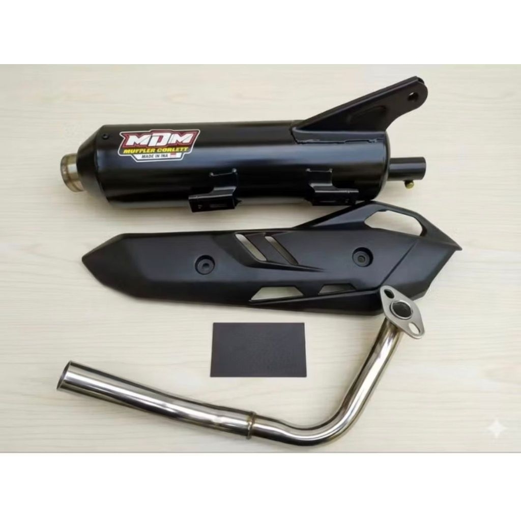 Knalpot MDM Moncong Shijiro Tabung untuk Vario, Beat, Scoopy, Genio - All Matic Honda