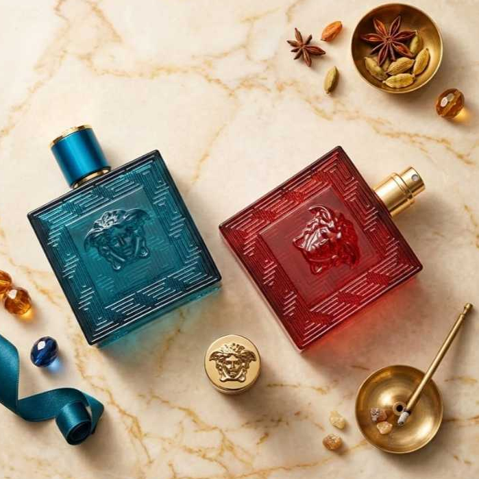 Botol Parfume Spray Kaca Kristal Premium Look By Versace Eros 50ml