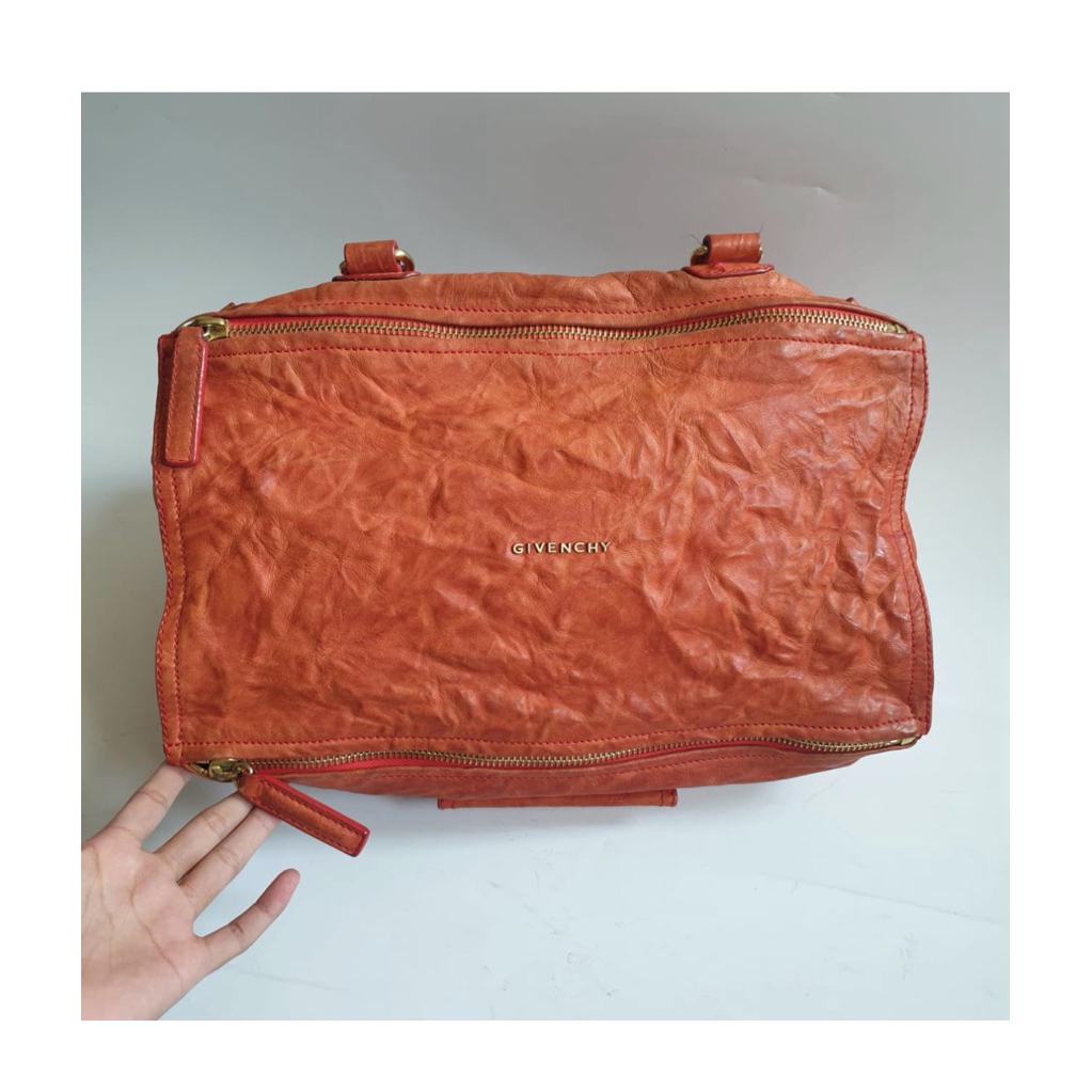 Preloved Givenchy Pandora Pepe Leather Orange