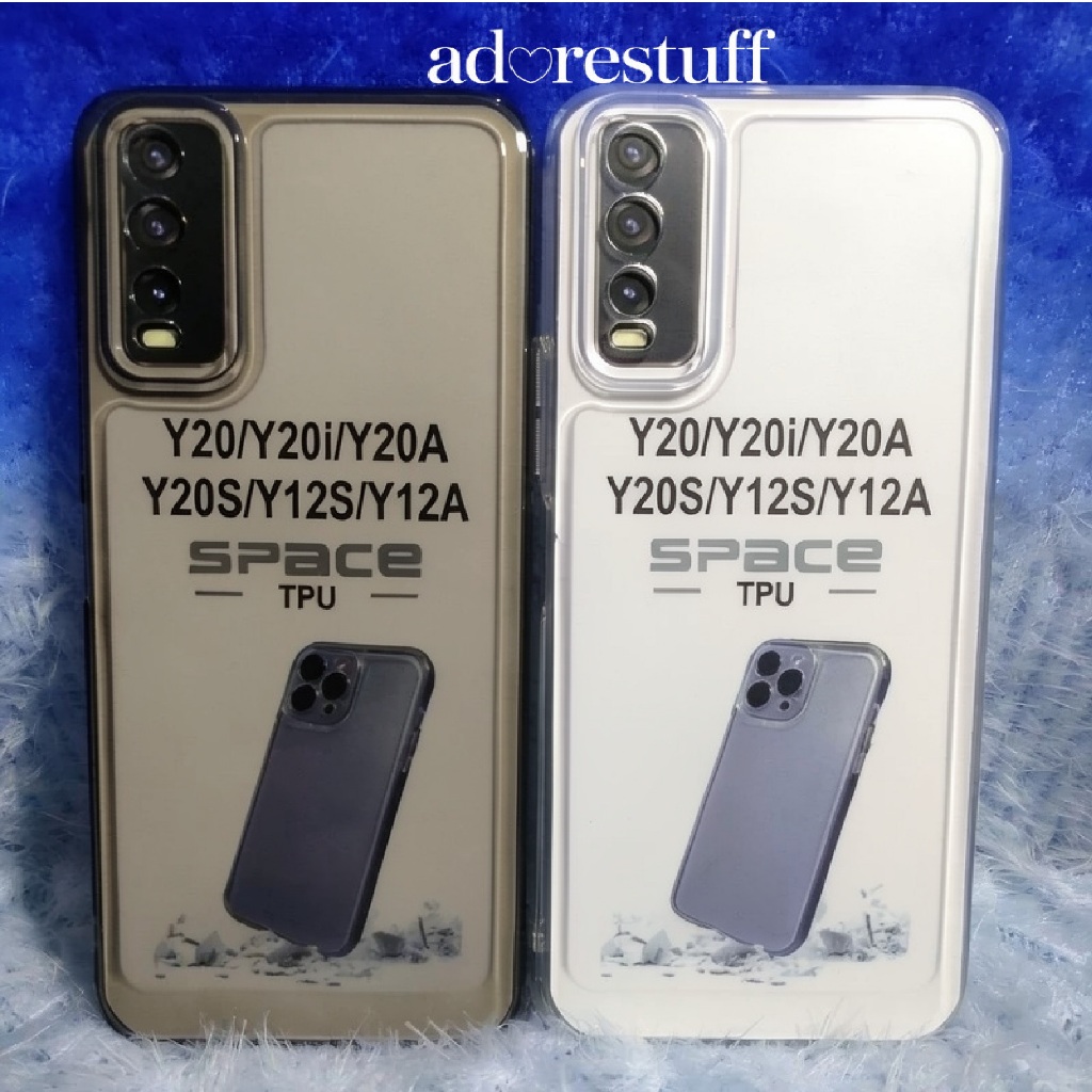 Casing ANDROID Handphone Silikon Transparan Bening | Soft Case Original Space Transparan Vivo Y20/V2