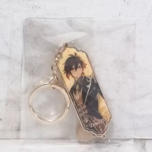 Genshin Impact - Metal Keychain : Zhongli