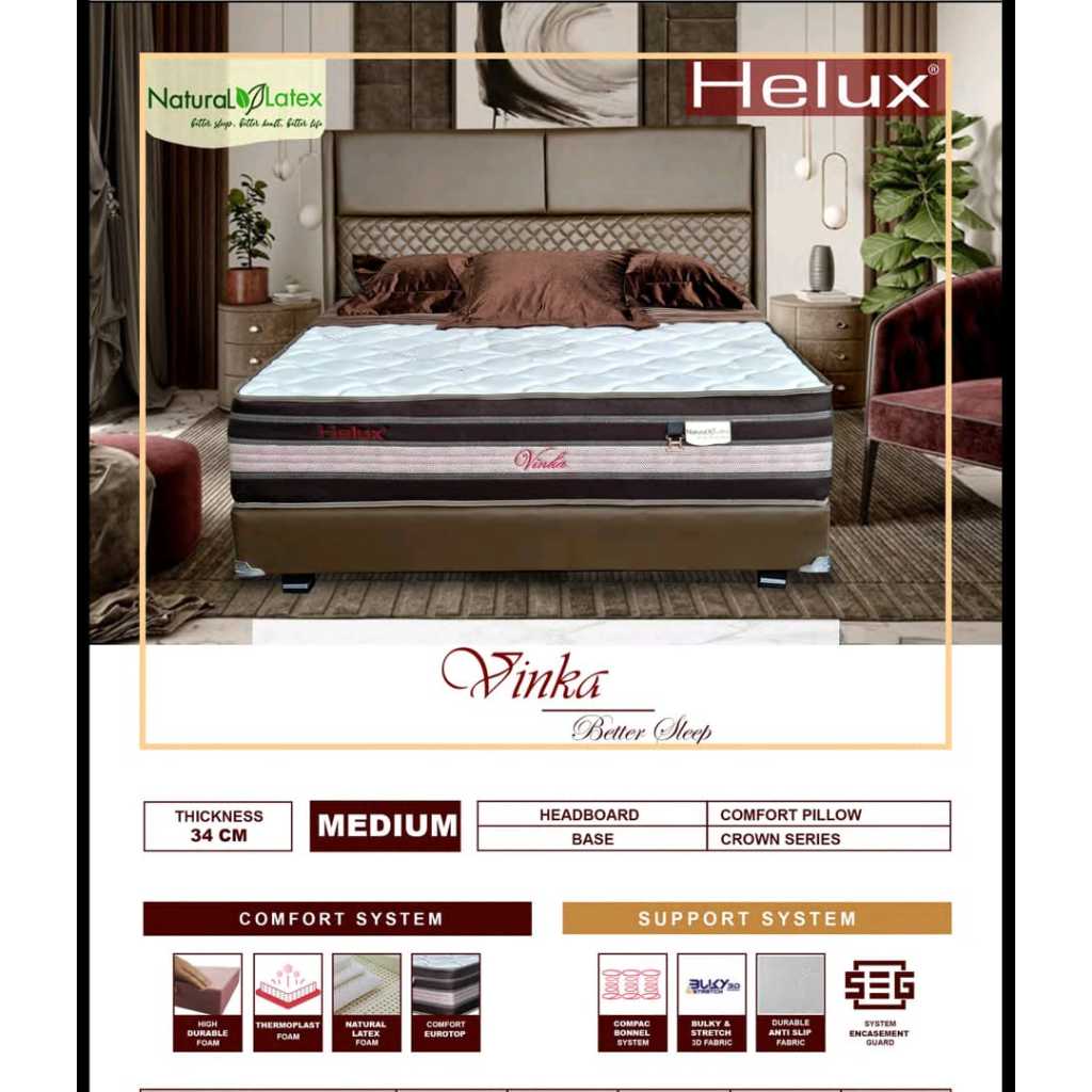 Matras Helux Vinka | Matras Kasur Springbed Helux Ocean Murah Palembang