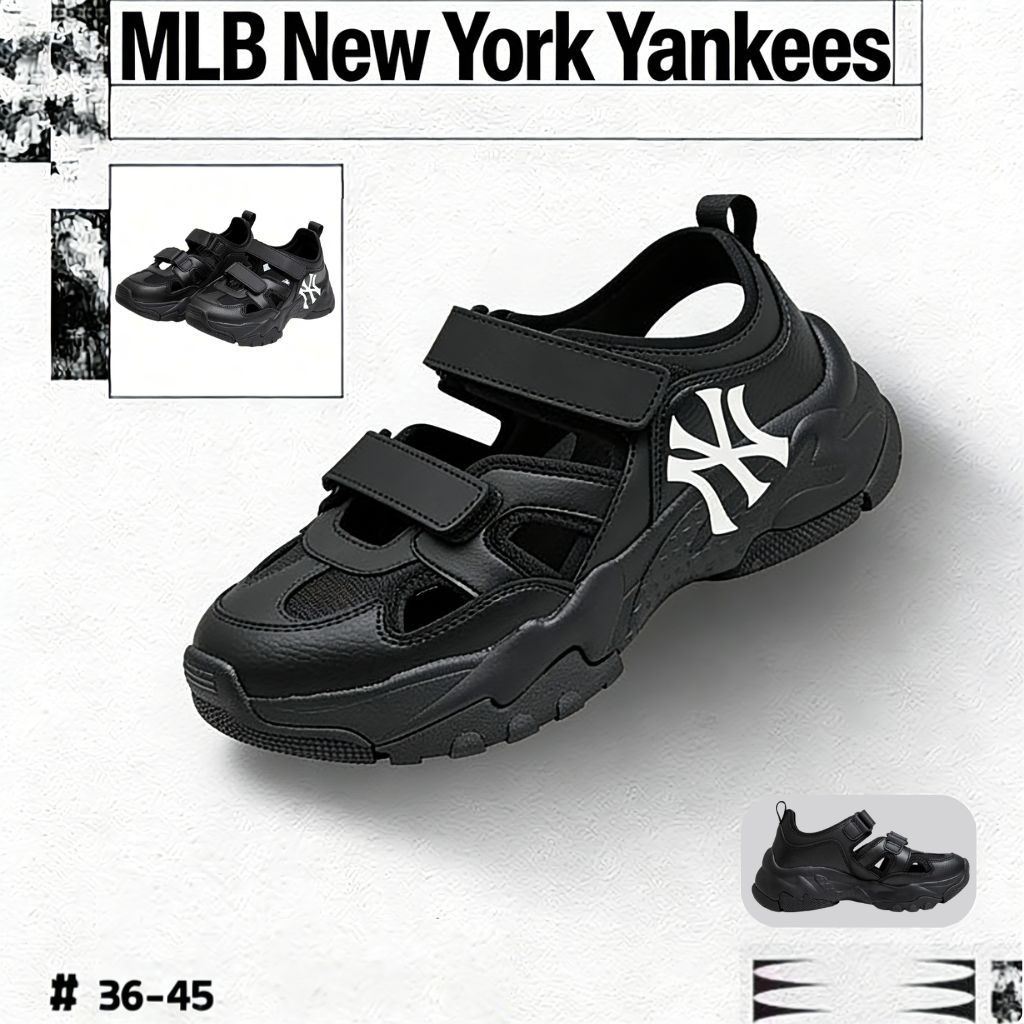 MLB Sandal olahraga tebal pria Wanita New York Yankees Cleveland Guardians Los Angeles Dodgers Bosto