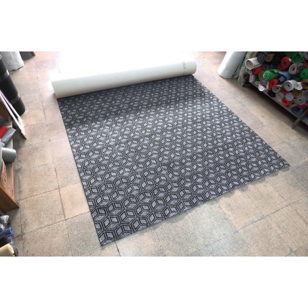 Karpet Lantai Bludru Motif Kapet Meteran min order 1x2 Adana Grey 05
