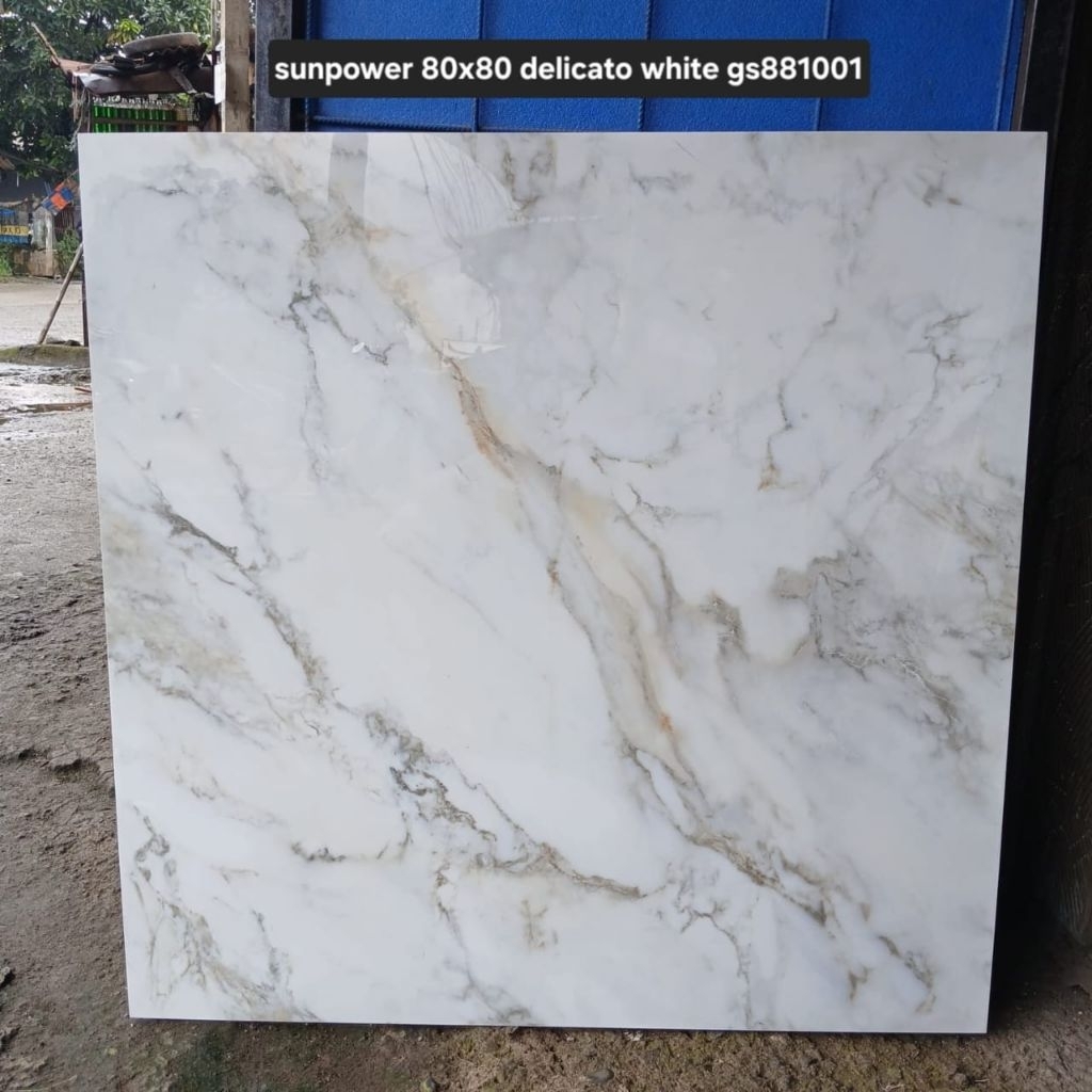 Granit 80x80 Delicato White Glossy