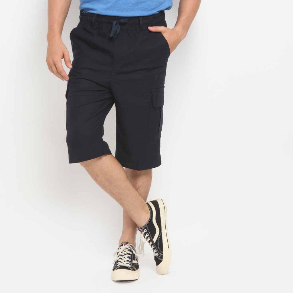 RBJ Celana Pendek Karet Cargo Cotton Pria