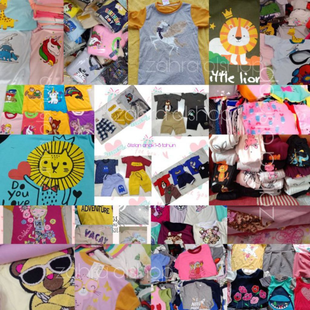 Paket Usaha Baju Anak (setelan, dres, kaos dll)