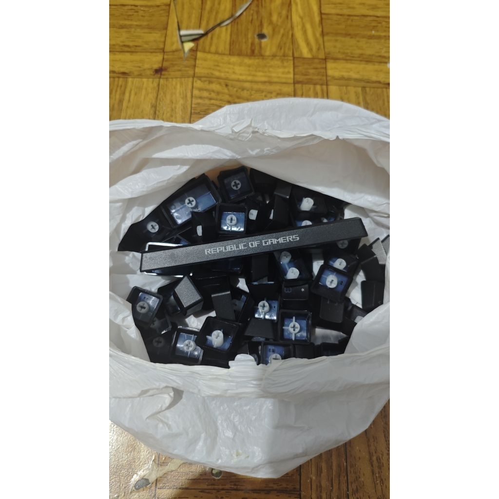 Keycaps bekas copotan keyboard ROG Strix Flare II Animate full Size shine through