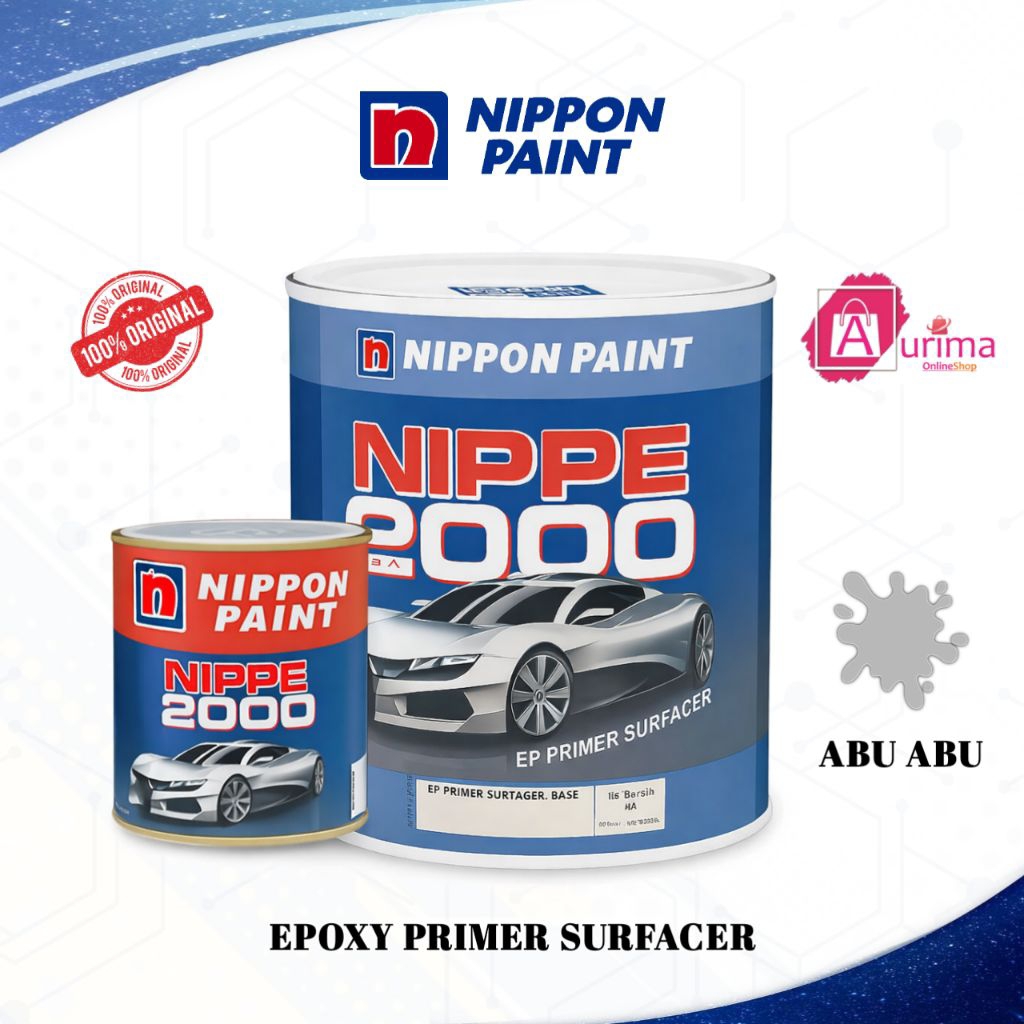 EPOXY PRIMER 2K NIPPE 2000 GREY NIPPON PAINT 1KG SET - CAT DASAR ANTI KARAT BERKUALITAS
