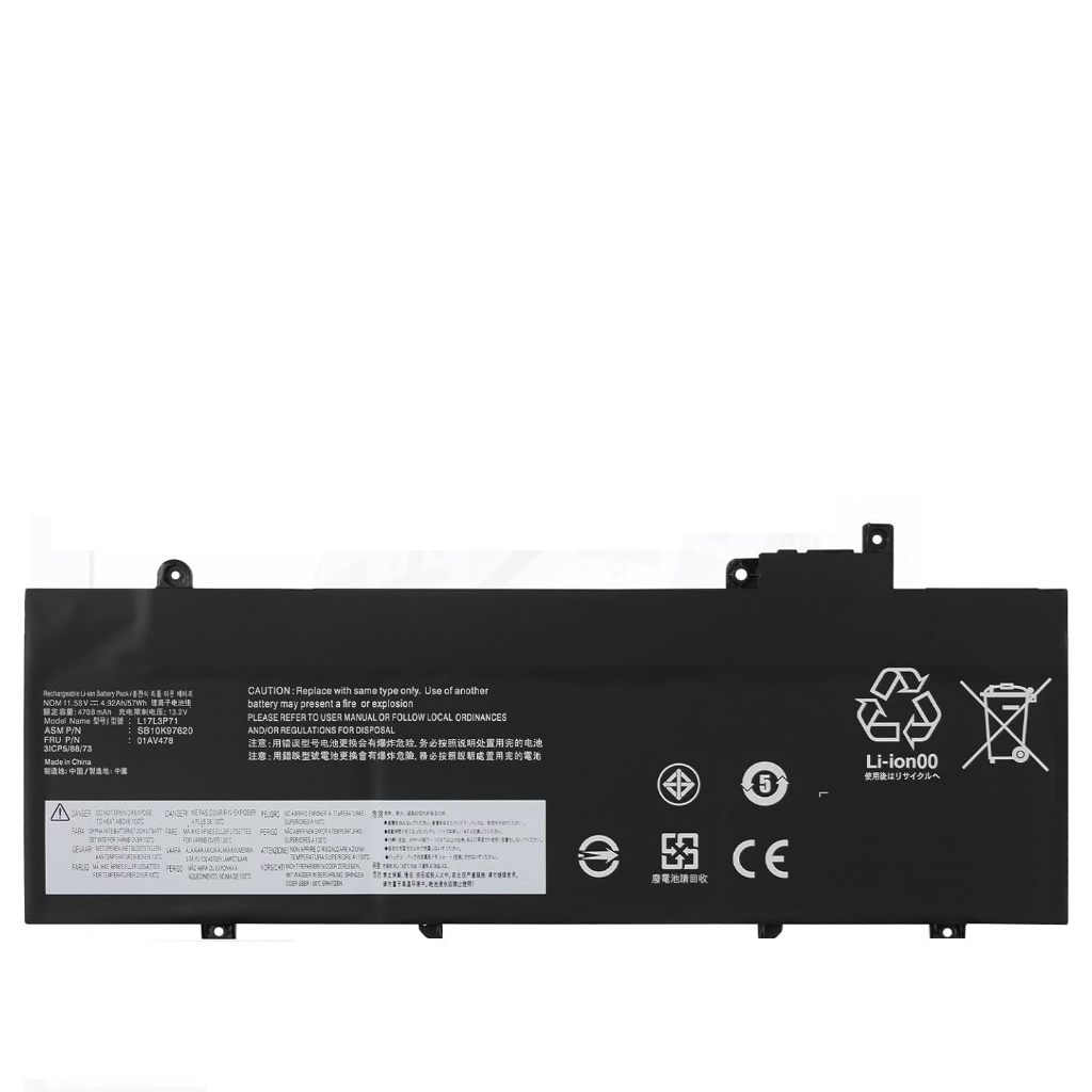 Baterai Laptop Thinkpad T480S 01AV478 01AV479 01AV480 L17L3P71 L17M3P71 L17S3P71 L17M3P72 SB10K97620