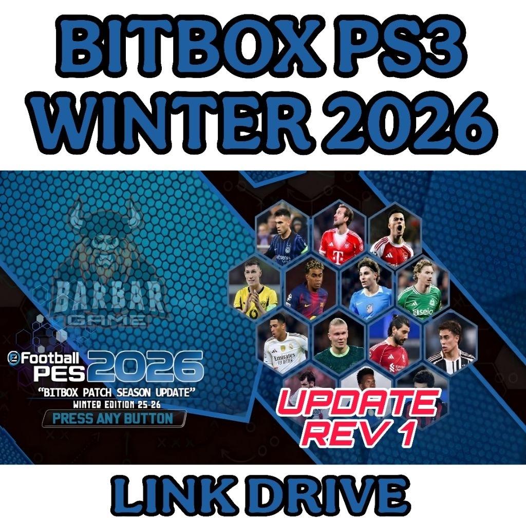 New Link Game PS3 - PES 2026 BITBOX PATCH WINTER PS3 Update - ready game ps2 ps3 ps4 cfw hfw hen gem