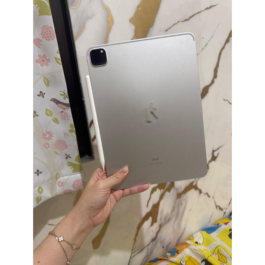 second FREE APPLE PENCIL ORI APPLE  Apple iPad Pro M1 11" 2021 128Gb Wifi Gray Silver - Inter