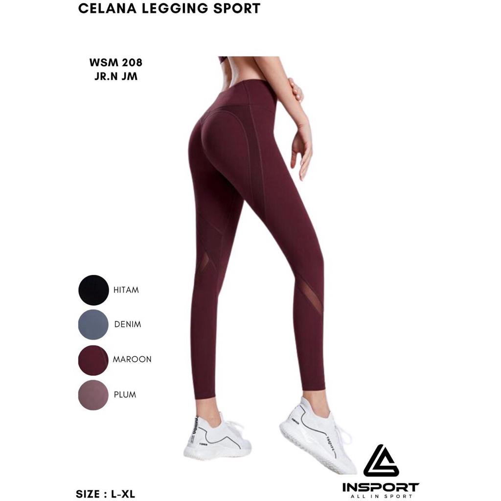 Celana Olah Raga / Legging Sport Wanita Insport WSM 208