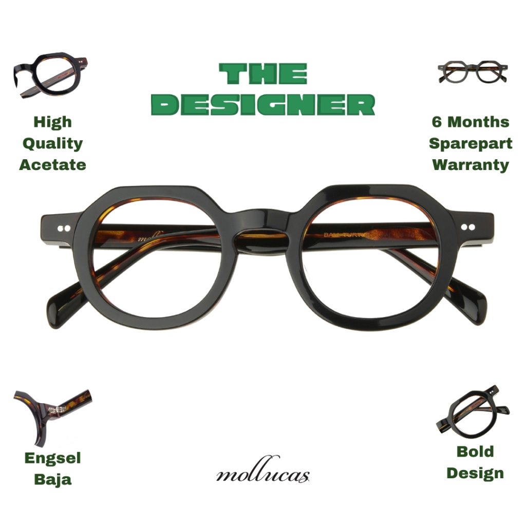 Mollucas - Mollucas The Designer - Bali Turtle - Gratis Lensa Minus/Plus/Silinder Anti Radiasi - Kac