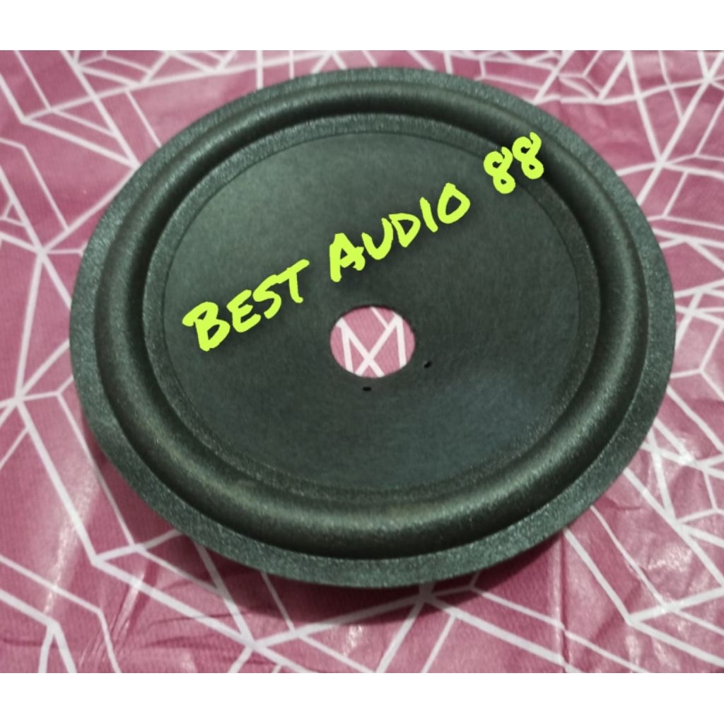 Daun kertas speaker 5inch 5 inch woofer spon polos hitam dove diameter 13cm voice 20 mm tinggi 3 cm