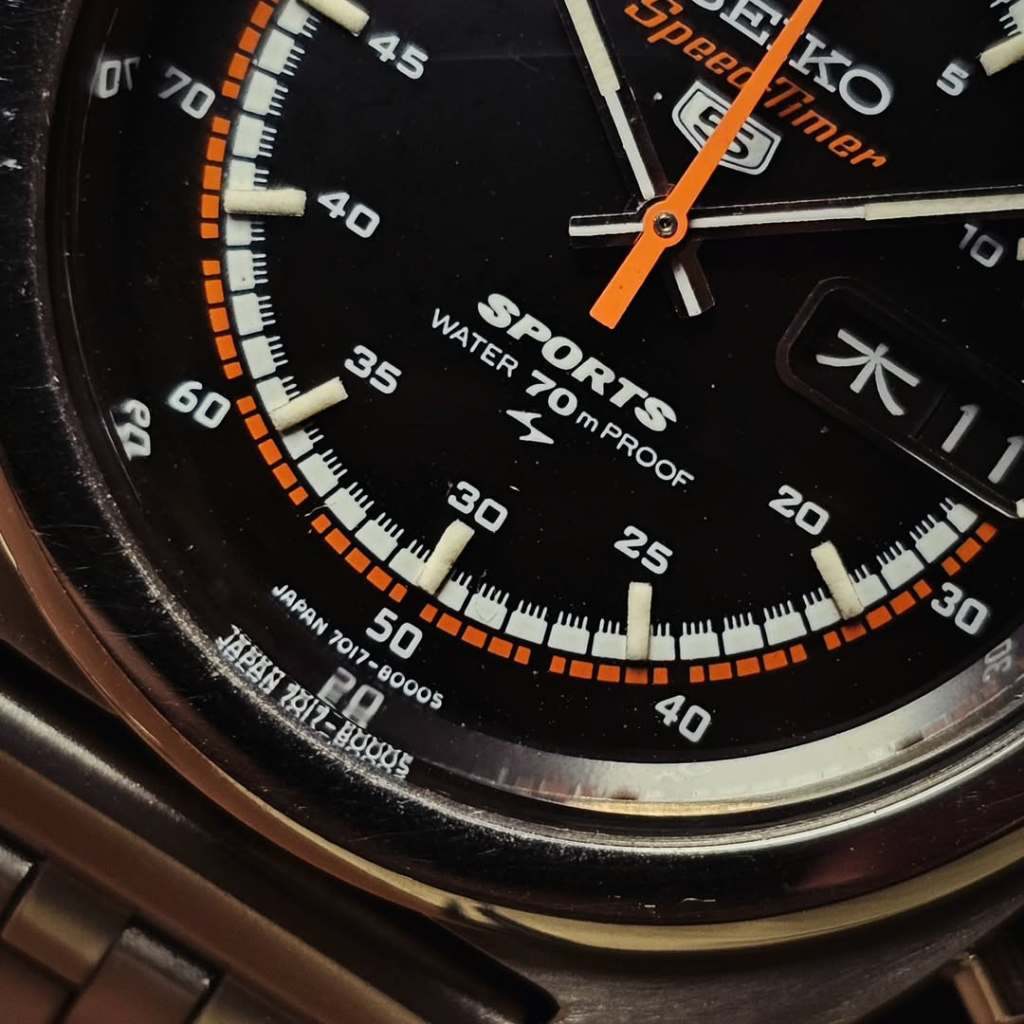 Vintage 1960s Seiko 5 Sports Speedtimer Flyback Chronograph