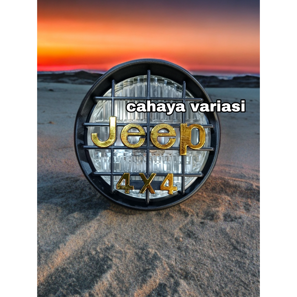 Reflektor Lampu Depan JEEP 4X4 Honda CB 150 Verza - Kualitas besi babet Premium, Cocok untuk 2018-20